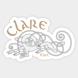 County Clare Celtic Design Sticker